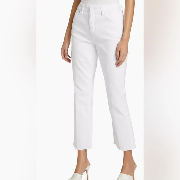 Good American Good Legs Straight-Leg Raw Hem Jeans - Picture 3 of 10